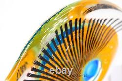 Vintage Murano Art Glass Evil Eye Paperweight Handcrafted Italian Glass Decor