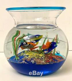 Vintage Murano Art Glass Fish Bowl