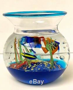 Vintage Murano Art Glass Fish Bowl