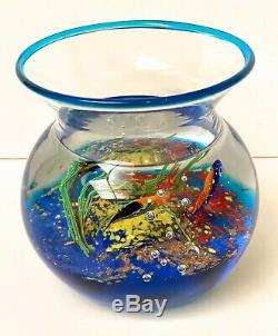 Vintage Murano Art Glass Fish Bowl