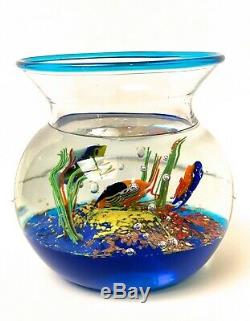 Vintage Murano Art Glass Fish Bowl