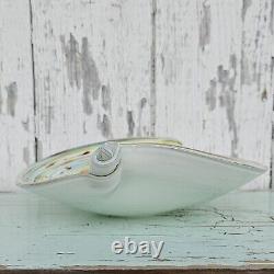 Vintage Murano Art Glass Gold Flecked End-of-Day Colors Biomorphic Ashtray