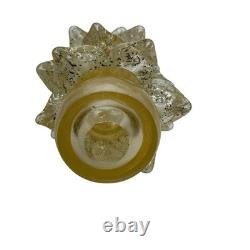 Vintage Murano Art Glass Gold Specks Christmas Tree Home Decor Sculpture 10 In