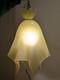 Vintage Murano Art Glass Hanging Pendant Lamp By Seguso Tulip Handkerchief MCM