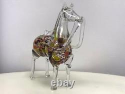 Vintage Murano Art Glass Horse Figurine