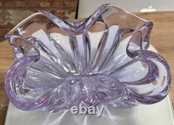 Vintage Murano Art Glass Lavender Color Bowl
