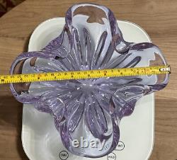 Vintage Murano Art Glass Lavender Color Bowl