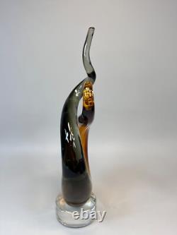 Vintage Murano Art Glass Love Knot Swirl Twisted Figurine Abstract Sculpture