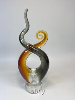 Vintage Murano Art Glass Love Knot Swirl Twisted Figurine Abstract Sculpture