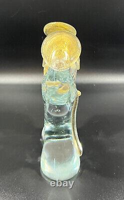 Vintage Murano Art Glass Nativity Sculpture With Gold Hand Blown 8 1/4 x 5 1/2