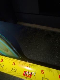 Vintage Murano Art Glass Sculpture Stylized Bird / Flame Form, Green Swirl