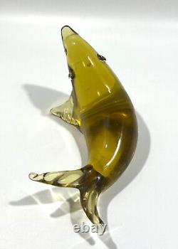 Vintage Murano Art Glass Sea Lion Seal Figurine 4 x 2.5 x 8