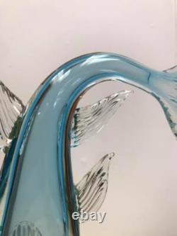 Vintage Murano Art Glass Sommerso Swordfish Figurine