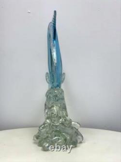 Vintage Murano Art Glass Sommerso Swordfish Figurine