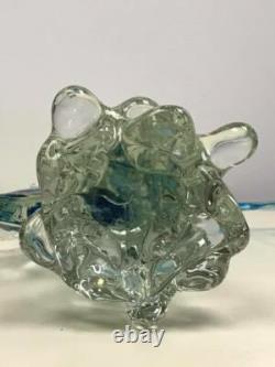Vintage Murano Art Glass Sommerso Swordfish Figurine