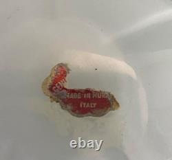 Vintage Murano Art Glass Tutti Frutti Bowl Multicolor 8.5 diameter x 3h