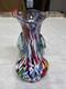 Vintage Murano Art Glass Vase Fratelli Toso Polychrome 1970s -Hand Blown Italy