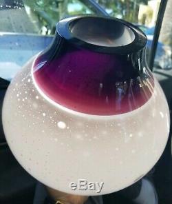 Vintage Murano Art Glass Vase Signed Barbini