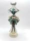 Vintage Murano Art Glass Venetian Lady Figurine Sculpture Hand Blown Gold Flecks