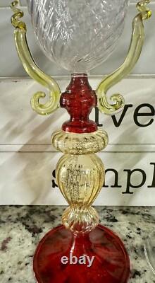 Vintage Murano Art Goblets
