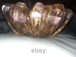 Vintage Murano Ash Trays With Snuffer Set Of 2 Rare Set