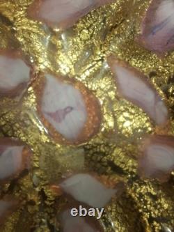 Vintage Murano Ash Trays With Snuffer Set Of 2 Rare Set