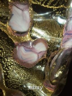 Vintage Murano Ash Trays With Snuffer Set Of 2 Rare Set