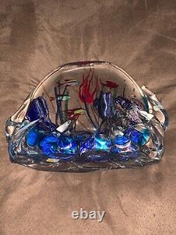 Vintage Murano Blown Glass Fish Aquarium Extremely Rare