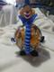 Vintage Murano Blown Glass Pot Belly Confetti Smiling Clown Made In Italy