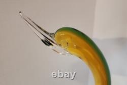 Vintage Murano Blown Glass Swan Figurine 12