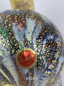 Vintage Murano Bortolitti & Rubelli Millefiori Art Glass Multi-color Turtle