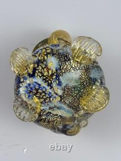 Vintage Murano Bortolitti & Rubelli Millefiori Art Glass Multi-color Turtle