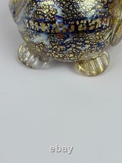 Vintage Murano Bortolitti & Rubelli Millefiori Art Glass Multi-color Turtle