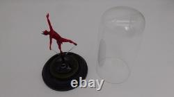 Vintage Murano Dancing Devil Art Glass Miniature Sculpture Masterpiece w Dome