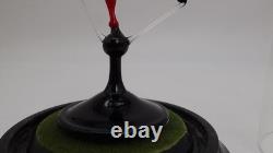 Vintage Murano Dancing Devil Art Glass Miniature Sculpture Masterpiece w Dome