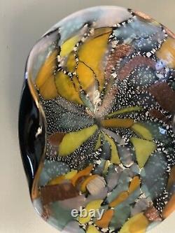 Vintage Murano Dino Martens Art Glass Bowl Tutti Fruiti Millefiori Italy 1950s