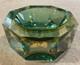 Vintage Murano E&R Italy Golden Crown Art Glass Ashtray