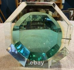 Vintage Murano E&R Italy Golden Crown Art Glass Ashtray