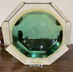 Vintage Murano E&R Italy Golden Crown Art Glass Ashtray