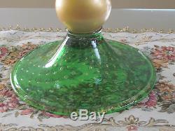 Vintage Murano Emerald Art Glass Vase by V. Nason & C. Italy c. 1970 Signed $2,000