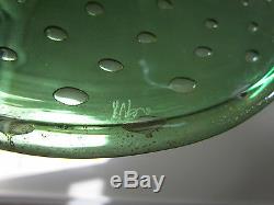 Vintage Murano Emerald Art Glass Vase by V. Nason & C. Italy c. 1970 Signed $2,000
