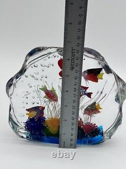 Vintage Murano Ferro And Lazzarini Art Glass Aquarium