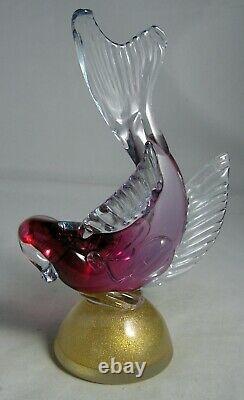 Vintage Murano Flavio Poli Seguso Art Glass Fish Sculpture Figurine PERFECT