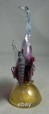 Vintage Murano Flavio Poli Seguso Art Glass Fish Sculpture Figurine PERFECT