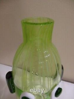 Vintage Murano Fratelli Toso Sad Dog Face Glass Vase. Rare Art Glass Mid Century