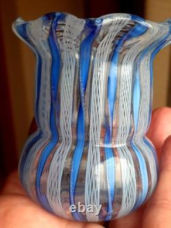 Vintage Murano Fratelli Toso Toothpick Holder With Label