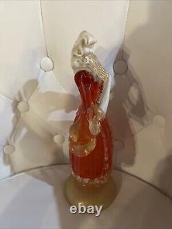 Vintage Murano Glass 12 In. Lady- Read Description