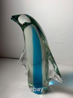 Vintage Murano Glass 8.5 inch Penguin Statue