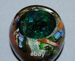 Vintage Murano Glass AVEM Byzantino Tutti Frutti Vase Repaired 2 3/4 0153