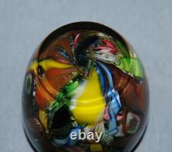 Vintage Murano Glass AVEM Byzantino Tutti Frutti Vase Repaired 2 3/4 0153